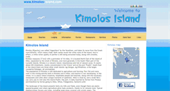 Desktop Screenshot of kimolos-island.com