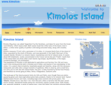 Tablet Screenshot of kimolos-island.com